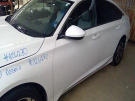 2018 HONDA ACCORD, WHITE, 1.5L TURBO, AT,  A26270